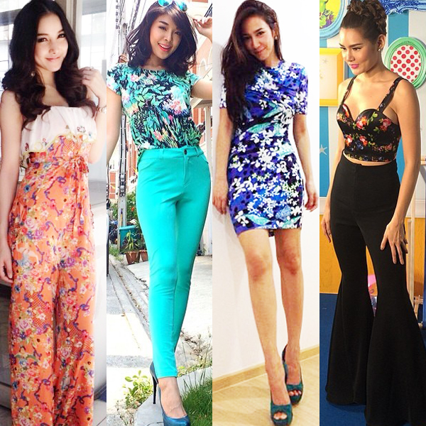 แฟชั่นลายดอกสไตล์ดารา