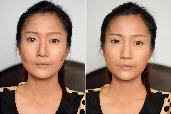 แต่งหน้าเป็นสาวผิวแทน