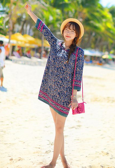 ชุดเดรสไปทะเล