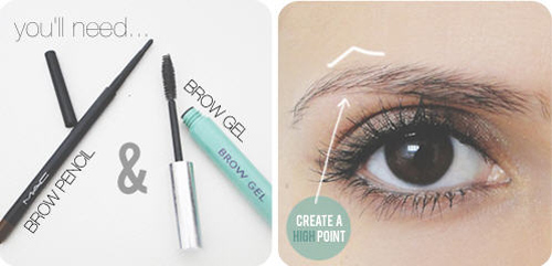 วิธีเขียนคิ้ว