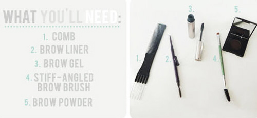 วิธีเขียนคิ้ว