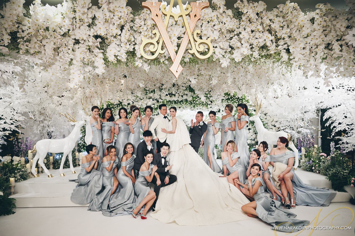 เก็บตกภาพบรรยากาศงานแต่ง ชมพู่ น็อต สวยงามราวกับความฝัน