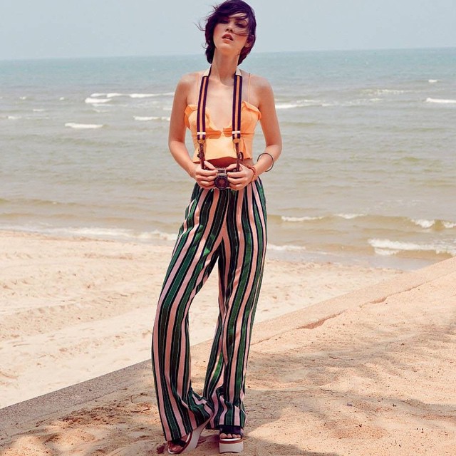 แมท ภีรนีย์ เริงร่าท้าลมร้อน ถ่ายแฟชั่นขึ้นปก กุลสตรี