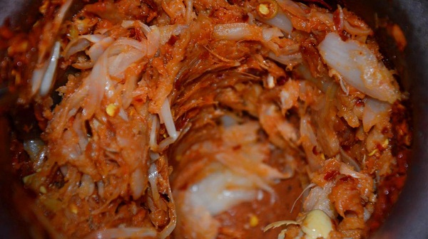 ตำขนุนกับหมูสามชั้นคั่วเค็ม อาหารพื้นบ้านล้านนารสเด็ด