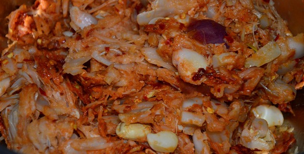 ตำขนุนกับหมูสามชั้นคั่วเค็ม อาหารพื้นบ้านล้านนารสเด็ด