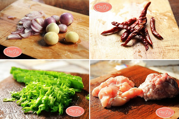 ยำถั่วพูกุ้งสดราดกะทิสด 