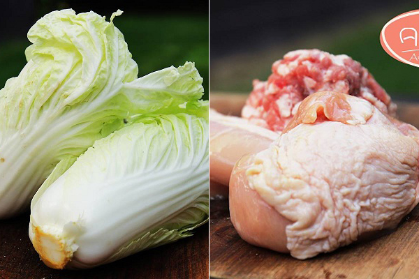 ซาลาเปาผักไส้หมูไก่