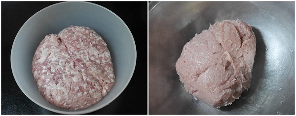 แฮกึ๊นหมูสับ ผสมเนื้อปลาและไข่แดงเค็ม 