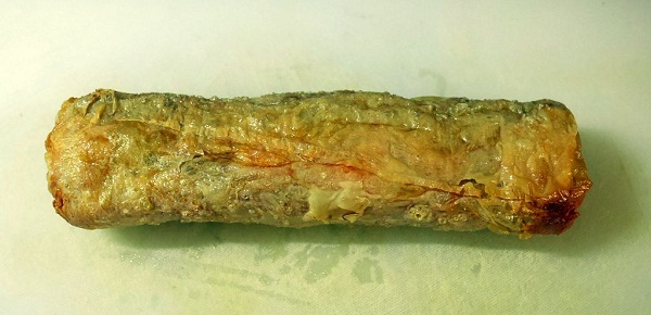 แฮกึ๊นหมูสับ ผสมเนื้อปลาและไข่แดงเค็ม 