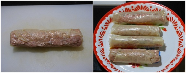 แฮกึ๊นหมูสับ ผสมเนื้อปลาและไข่แดงเค็ม 