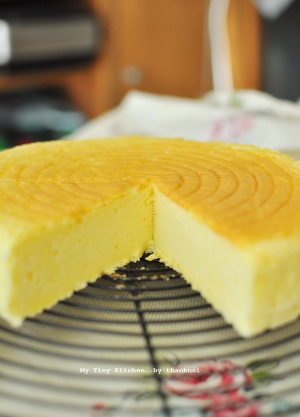 Japanese Souffle Cheesecake ชีสเค้กนุ๊มนุ่ม ละลายในปาก