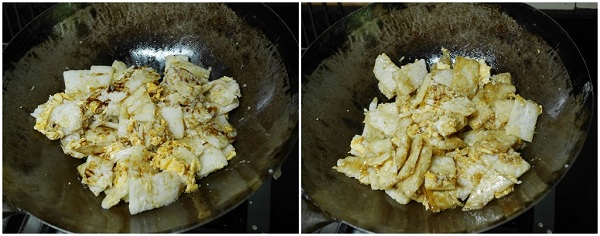 ขนมผักกาด สูตรทำง่ายได้ด้วยกระทะเทฟลอน