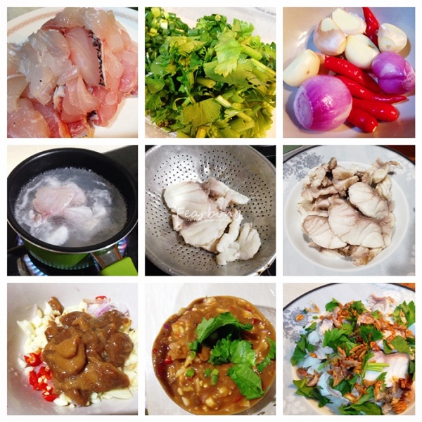 ปลาเก๋าลวกจิ้ม สูตรทำง่ายใน 15 นาที