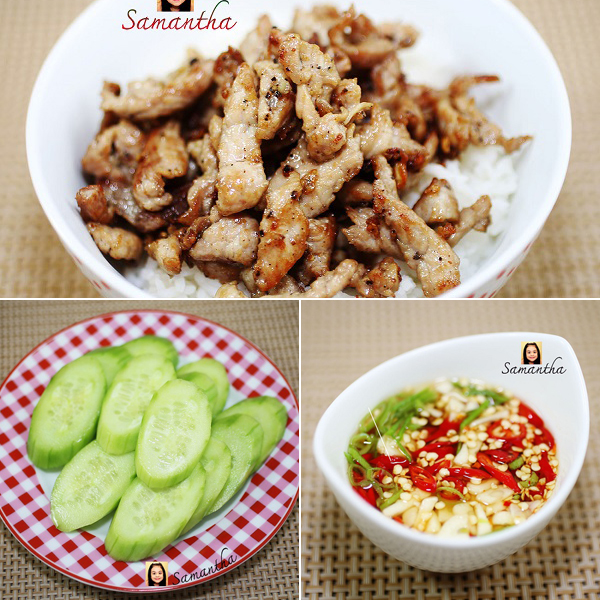 หมูทอดกระเทียมพริกไทยดำราดข้าว