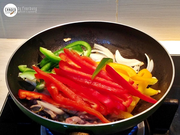 ตับผัดพริกหวาน