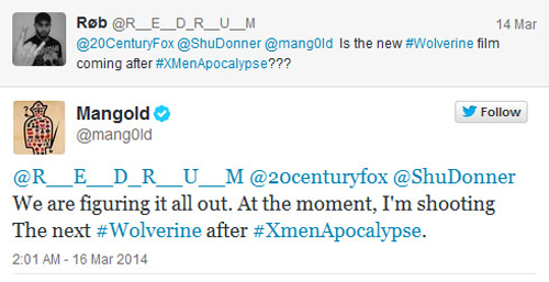 เจมส์ แมนโกลด์ ฟันธง ! เตรียมถ่ายทำ The Wolverine ภาคต่อ