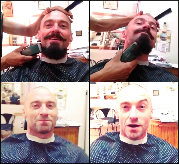 ฮิวจ์ แจ็คแมน อวดโฉมใหม่ไร้เครา