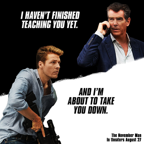 เพียร์ซ บรอสแนน เตรียมกลับมาอีกครั้ง ใน The November Man 2 