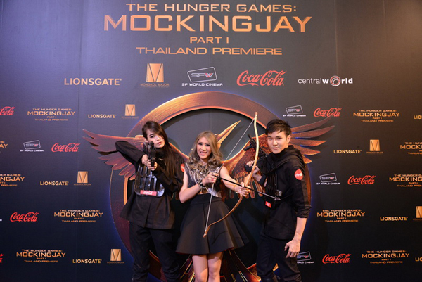 คิมเบอร์ลีย์ นำทีมเปิดตัวปราฏการณ์ภาพยนตร์แห่งปีรอบแรกเมืองไทย  The Hunger Games : Mockingjay Part 1 Thailand Premiere