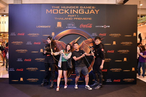คิมเบอร์ลีย์ นำทีมเปิดตัวปราฏการณ์ภาพยนตร์แห่งปีรอบแรกเมืองไทย  The Hunger Games : Mockingjay Part 1 Thailand Premiere