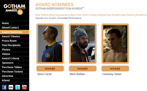 Foxcatcher คว้ารางวัลพิเศษ Gotham Awards 2014