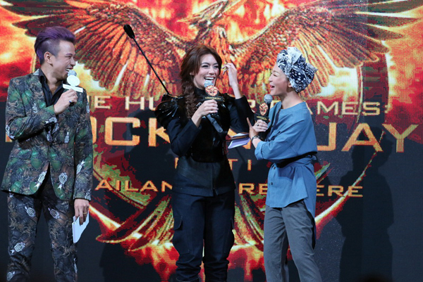 คิมเบอร์ลีย์ นำทีมเปิดตัวปราฏการณ์ภาพยนตร์แห่งปีรอบแรกเมืองไทย  The Hunger Games : Mockingjay Part 1 Thailand Premiere