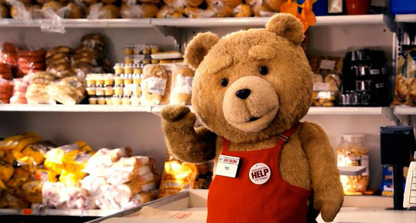 Ted 2 เผยภาพแรกหมีแสบพร้อมคู่หู มาร์ค วอห์ลเบิร์ก