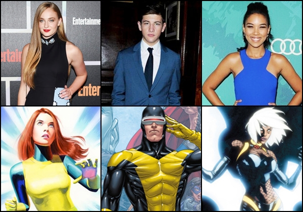 เปิดตัวผู้รับบท จีน เกรย์, ไซคลอปส์, สตอร์ม ใน X-Men : Apocalypse