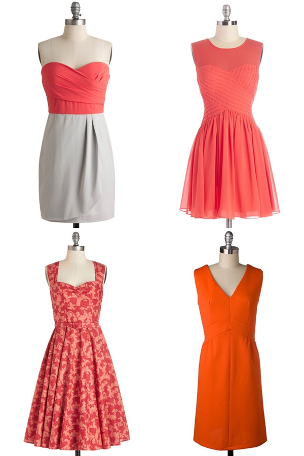 ชุดไปงานแต่งงานโทนสีส้ม