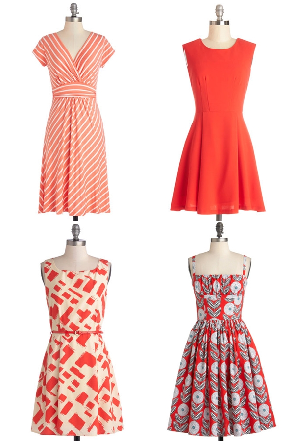 ชุดไปงานแต่งงานโทนสีส้ม