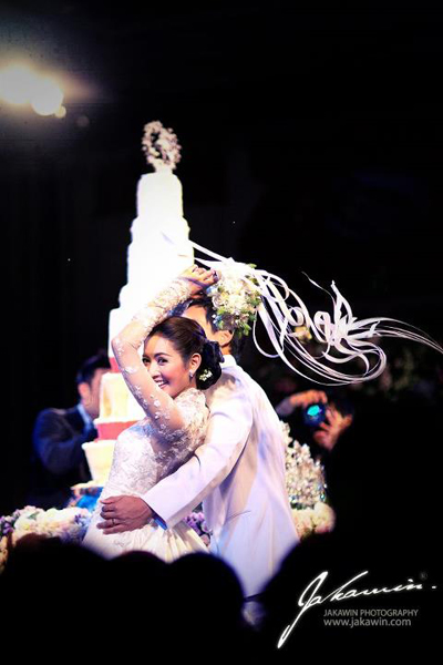 ภาพฉลองงานแต่งแอฟ สงกรานต์