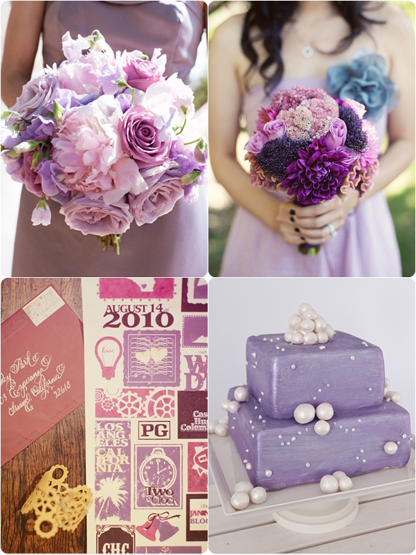 ธีมงานแต่งงานสีม่วง