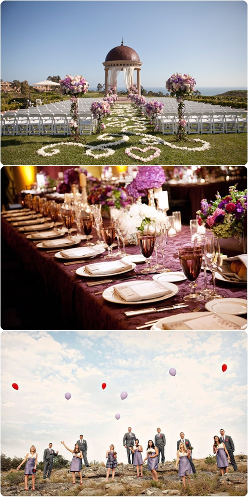 ธีมงานแต่งงานสีม่วง