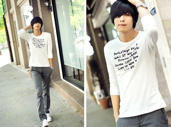 เสื้อยืดแฟชั่นเกาหลี