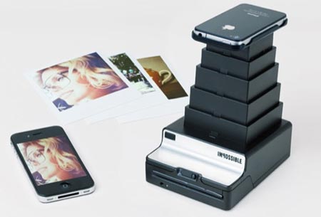 เครื่องล้างรูปโพลารอยด์แบบพกพาสำหรับไอโฟน