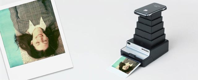 เครื่องล้างรูปโพลารอยด์แบบพกพาสำหรับไอโฟน