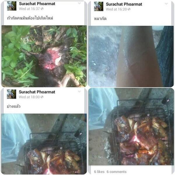  แค้นจัดถูกหมากัด ทุบจนตาย ก่อนสับเป็นชิ้น