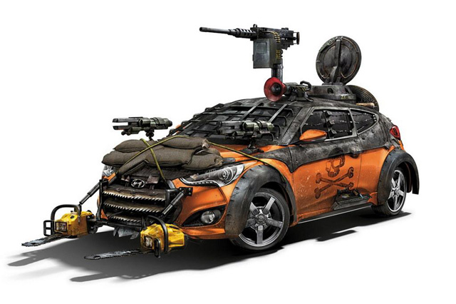 Hyundai Veloster Zombie Survival Machine