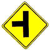 ทางโทแยกทางเอกทางซ้าย