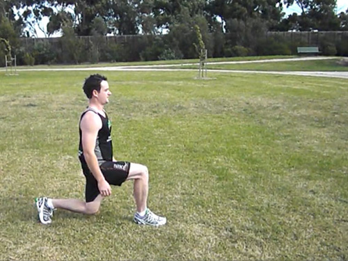 Walking lunges Walking lunges