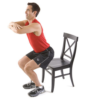 Chair squats