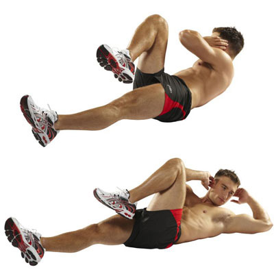 Bicycle crunches Bicycle crunches
