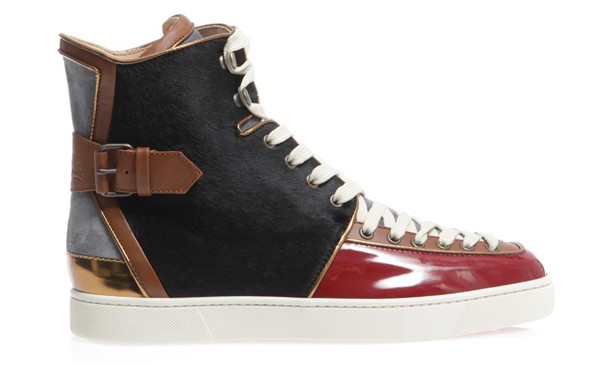 Alfie Calf Hair High Top Trainers