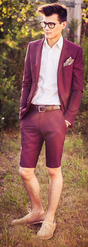 เสื้อสูทกับกางเกงขาสั้น