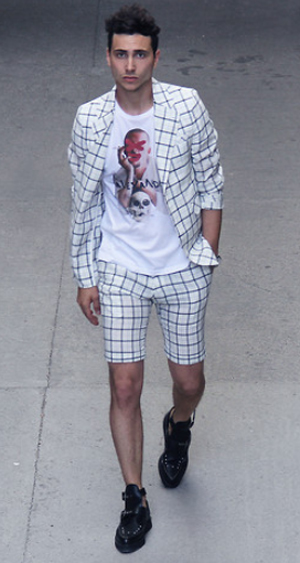 เสื้อสูทกับกางเกงขาสั้น