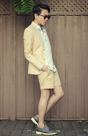 เสื้อสูทกับกางเกงขาสั้น