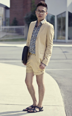 เสื้อสูทกับกางเกงขาสั้น