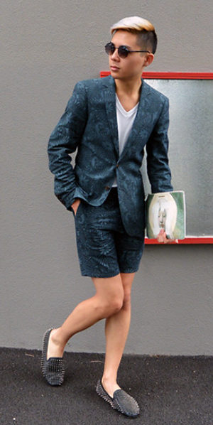 เสื้อสูทกับกางเกงขาสั้น