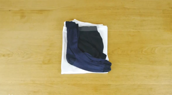 วิธีเก็บเสื้อผ้าใสกระเป๋า