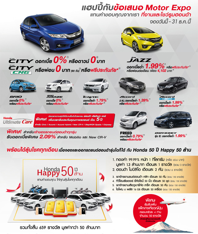 โปรโมชั่น Motor Expo 2014